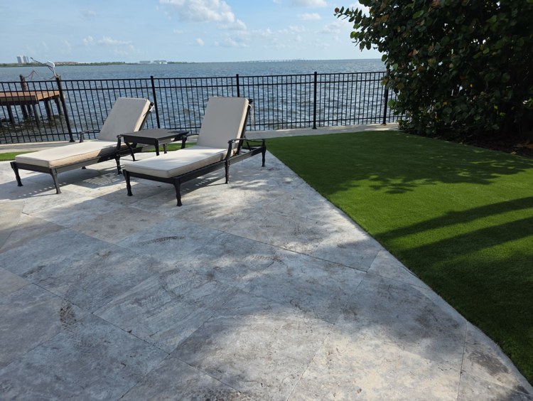 Poolside Artificial Turf installed by Green Gorilla Turf in Florida